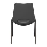 Desi Armless Dining Chair, Black, Set of 2-Furniture - Dining-High Fashion Home
