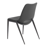 Desi Armless Dining Chair, Black, Set of 2-Furniture - Dining-High Fashion Home