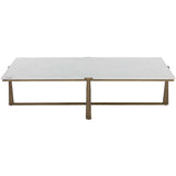 Cowell Coffee Table, Antique Brass-Furniture - Accent Tables-High Fashion Home