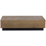 Albans Coffee Table, Antique Brass-Furniture - Accent Tables-High Fashion Home