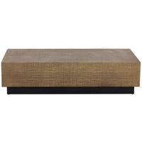 Albans Coffee Table, Antique Brass-Furniture - Accent Tables-High Fashion Home
