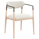 Equinox Dining Chair, Oyster Gray/Natural, Set of 2