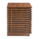 Linea End Table, Walnut-Furniture - Accent Tables-High Fashion Home