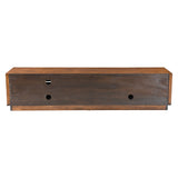 Linea Wide Entertainment Stand, Walnut-Furniture-High Fashion Home