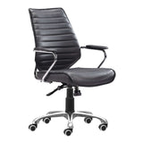 Enterprise Low Back Office Chair, Black-Furniture - Office-High Fashion Home