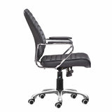 Enterprise Low Back Office Chair, Black-Furniture - Office-High Fashion Home