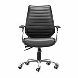 Enterprise Low Back Office Chair, Black-Furniture - Office-High Fashion Home