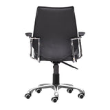 Enterprise Low Back Office Chair, Black-Furniture - Office-High Fashion Home