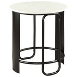 Obel Side Table, White/Black
