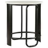 Obel Side Table, White/Black