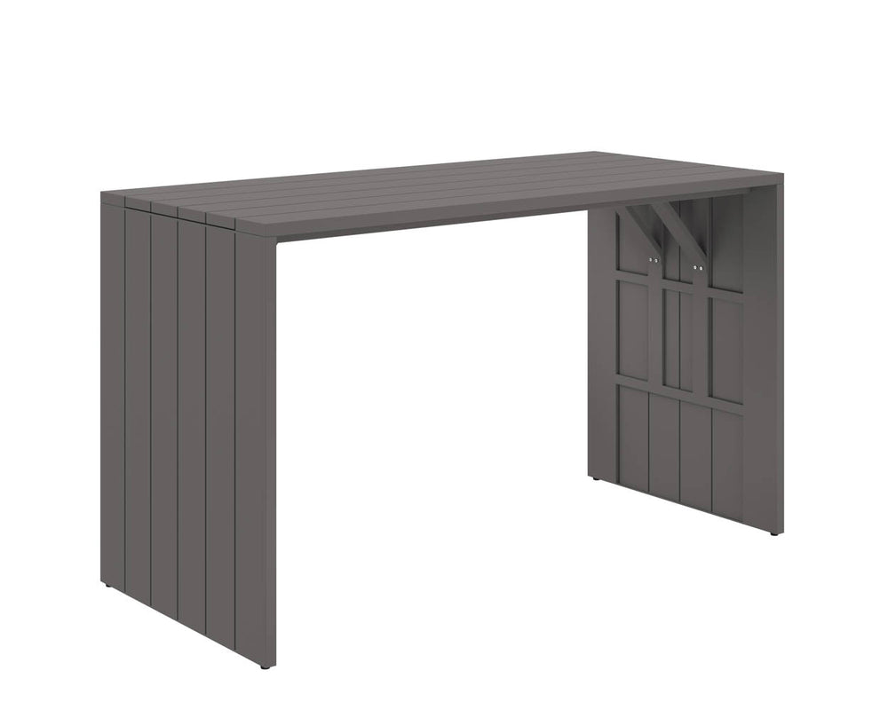 Verin Outdoor Bar Table, Warm Grey-Furniture - Dining-High Fashion Home