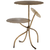Mavro Accent Table, Brass