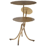 Mavro Accent Table, Brass