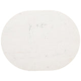 Orion Accent Table, White/Brass