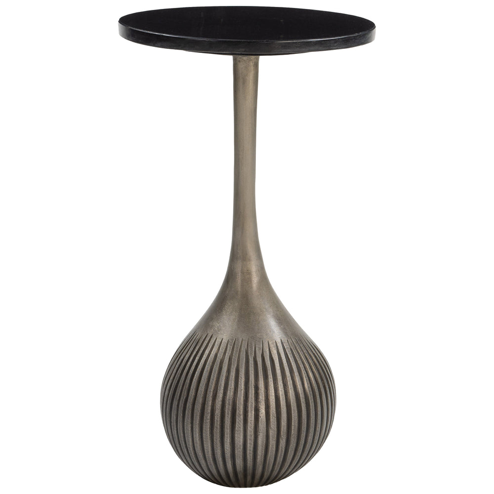 Ionis Accent Table, Black/Antique Silver