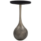 Ionis Accent Table, Black/Antique Silver