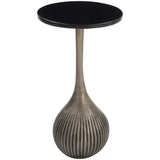 Ionis Accent Table, Black/Antique Silver