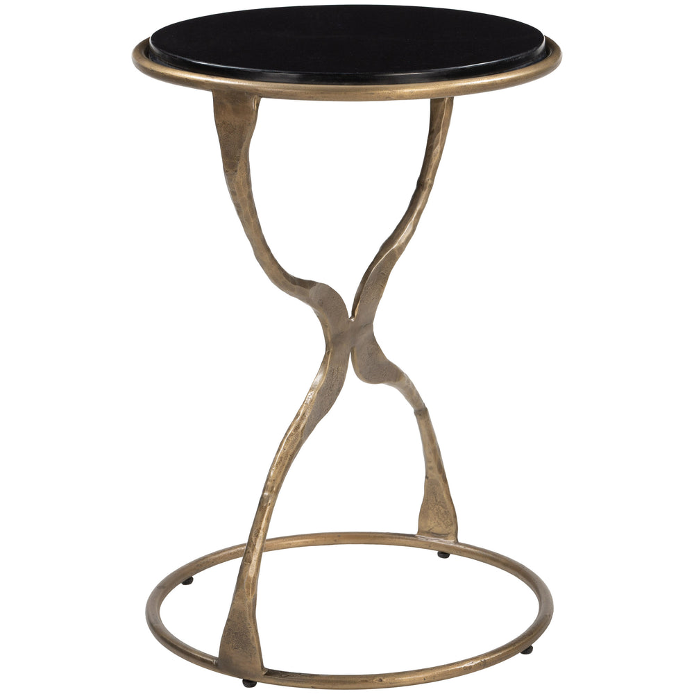 Tempus Accent Table, Black/Brass