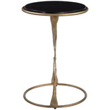 Tempus Accent Table, Black/Brass