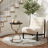 Tempus Accent Table, Black/Brass