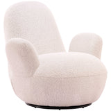 Lunet Swivel Chair, Ivory