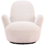 Lunet Swivel Chair, Ivory