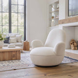 Lunet Swivel Chair, Ivory