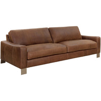 Rafael Leather Sofa, Aged Cognac