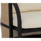 Palermo Chair, Stinson Cream/Charcoal-Furniture - Chairs-High Fashion Home