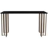 Gardo Desk, Black/Brass
