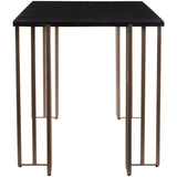 Gardo Desk, Black/Brass