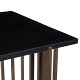 Gardo Desk, Black/Brass