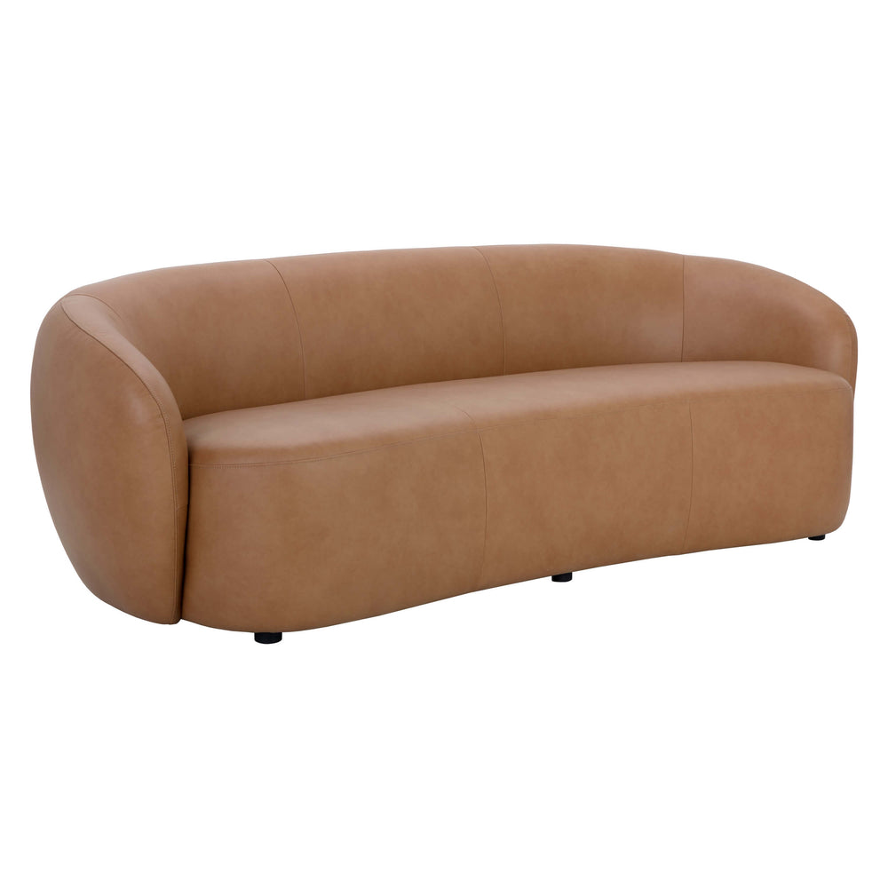 Lorne Leather Sofa, Aline Butternut