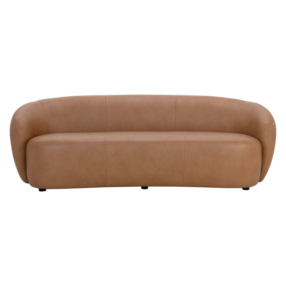 Lorne Leather Sofa, Aline Butternut-Furniture - Sofas-High Fashion Home
