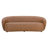 Lorne Leather Sofa, Aline Butternut