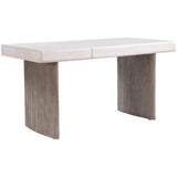 Soula Desk, Whitewashed/Driftwood Gray