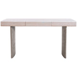Soula Desk, Whitewashed/Driftwood Gray