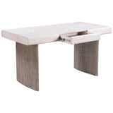Soula Desk, Whitewashed/Driftwood Gray