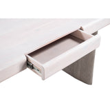 Soula Desk, Whitewashed/Driftwood Gray