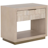 Akava Nightstand, Light Oak