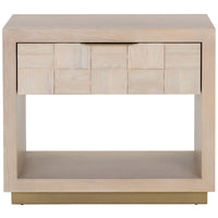 Akava Nightstand, Light Oak