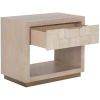 Akava Nightstand, Light Oak