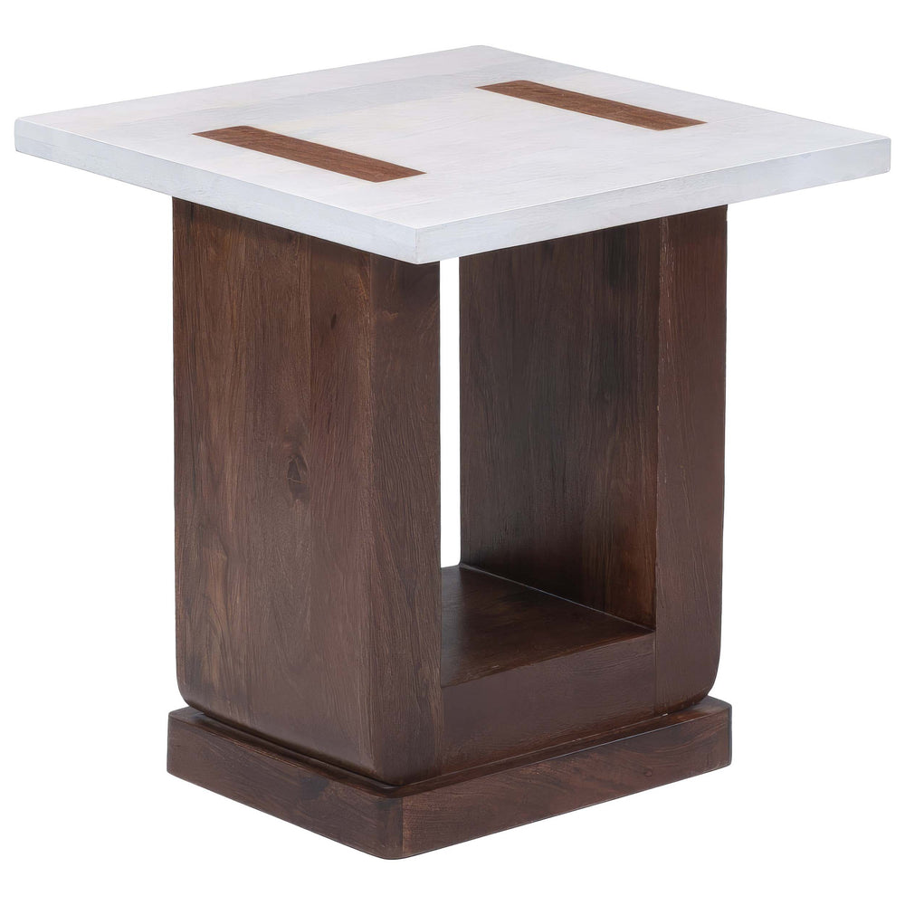 Hassan Side Table, White