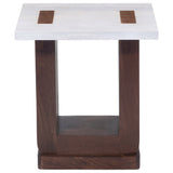 Hassan Side Table, White