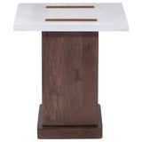 Hassan Side Table, White
