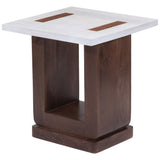 Hassan Side Table, White