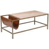 Altalen Coffee Table, Brass