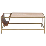 Altalen Coffee Table, Brass