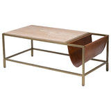 Altalen Coffee Table, Brass