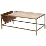 Altalen Coffee Table, Brass